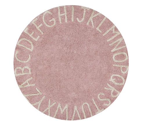 Alfombra Lorena Canals lavable Round ABC vintage nude - natural