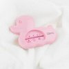 Termómetro para el baño del bebé rosa personalizado