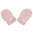 Manoplas cochecito polipiel pelito rosa empolvado