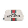 Neceser Baby Necessities Canvas Off White Stripes Green Red