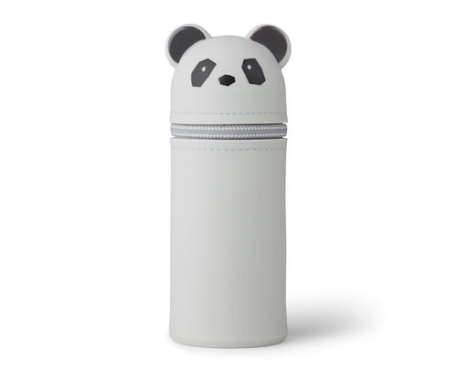 Estuche de silicona Panda gris Liewood