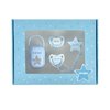 Cajita regalo pack de chupetes personalizado azul