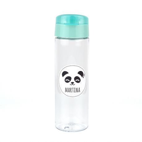Botella personalizada Panda menta 600ml
