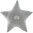 Cojín Estrella Catalina gris de Uzturre